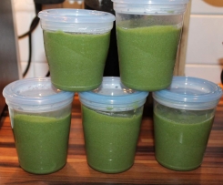 Spinat-Zucchini-Brei mit Hähnchen