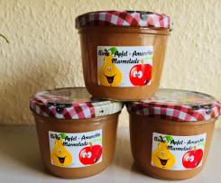 Birne - Apfel Marmelade mit Amaretto