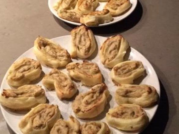 Thunfisch Blätterteig Röllchen
