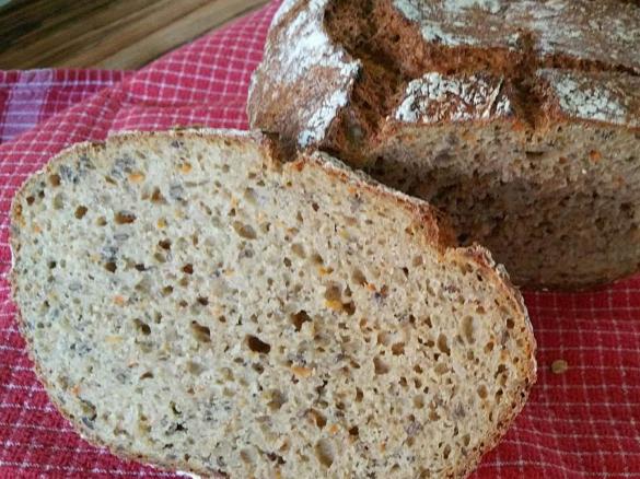 Dinkel-Möhrenbrot ohne Gehzeit
