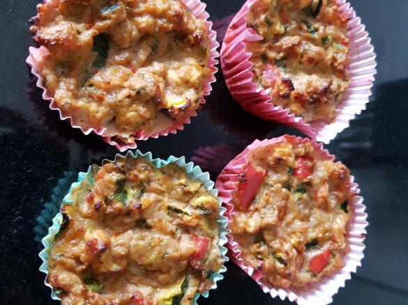 Saftige Thunfisch/Gemüse Muffin's Low Carb