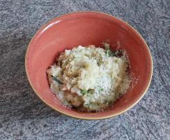 Risotto mit Mais, Brokkoli, Erbsen  und Parmesan