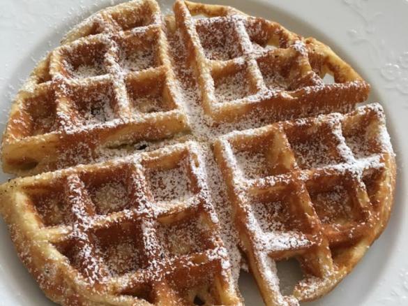 Honigwaffeln mit Kokosmilch