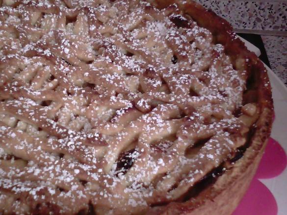 Gedeckter Apfelkuchen