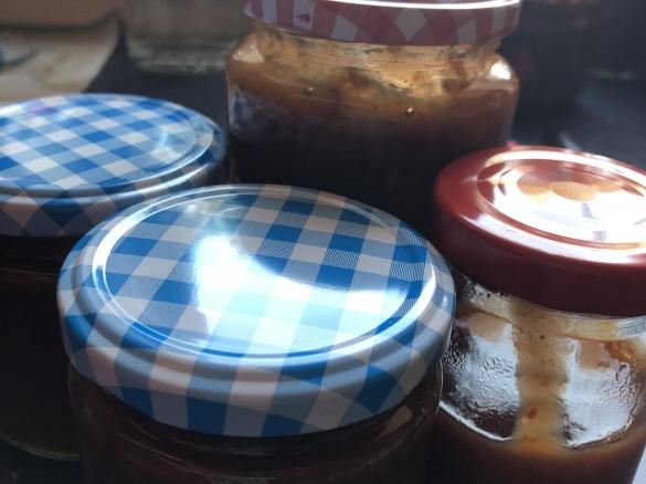 Pflaumen Aprikosen Marmelade mit Rum