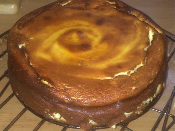 Käsekuchen ohne Boden mit Xucker 1/2 Rezept für kleine Backform