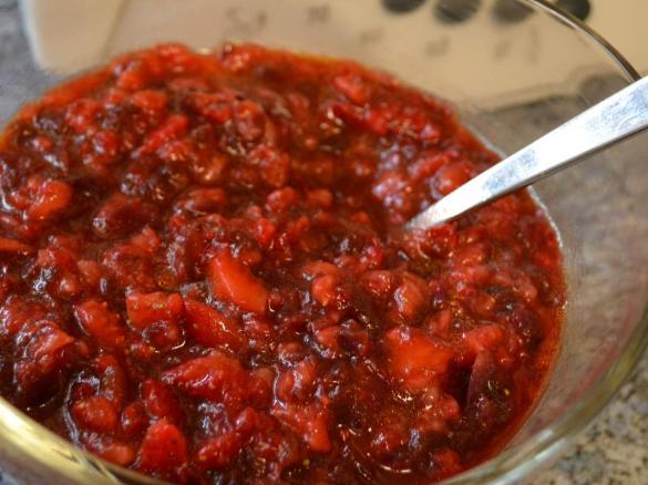 Feuriges Erdbeer Salsa
