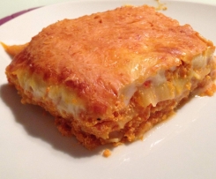 Variation von Lasagne al forno mit Kürbis 