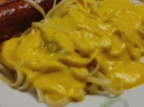 Kürbiscremesauce zu Nudeln