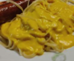 Kürbiscremesauce zu Nudeln