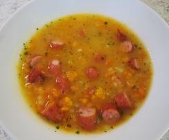 Möhrensuppe mit Cabanossi