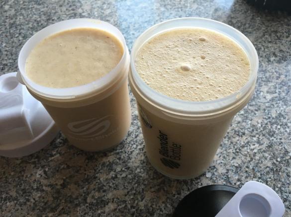 Power Protein Post Workout Shake mit Eier, Banane und Nuss Crunchy