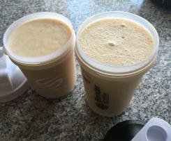 Power Protein Post Workout Shake mit Eier, Banane und Nuss Crunchy