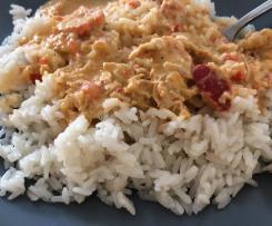 Putengeschnetzeltes Paprika/Chili