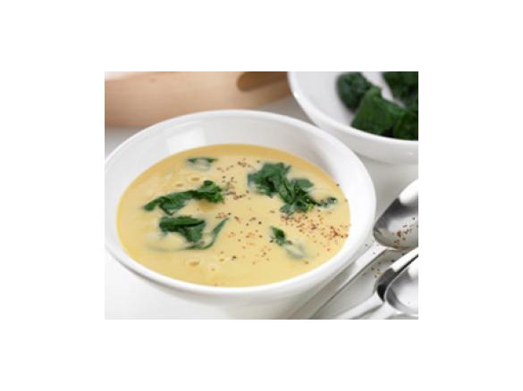 Kichererbsensuppe mit Spinat