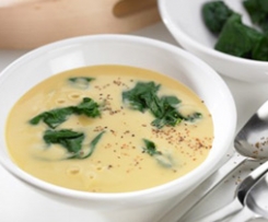 Kichererbsensuppe mit Spinat