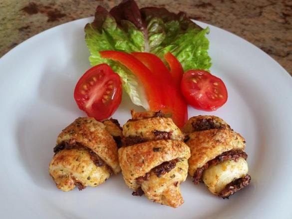 Pizza-Hörnchen vegetarisch