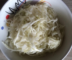 Weißkrautsalat, eingelegt