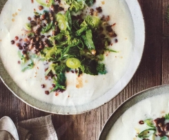 Kohlrabisuppe mit Linsen