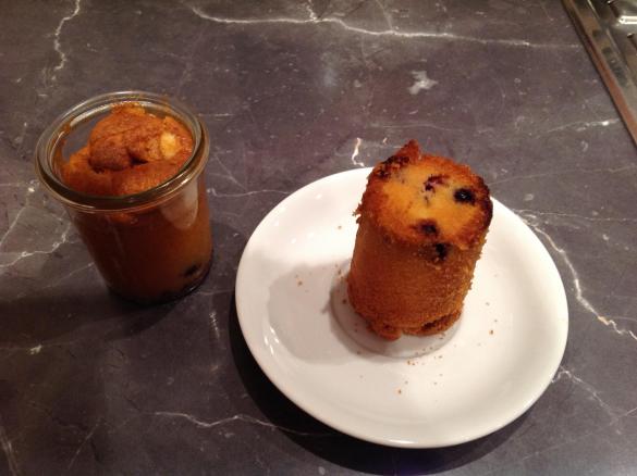 Heidelbeerkuchen im Glas