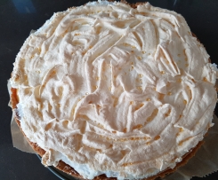 Goldtröpfchentorte - Käsetorte mit Baiser