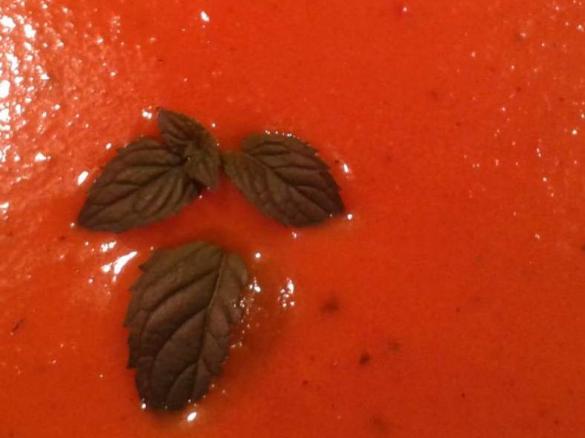 Variation Tomatencremesuppe