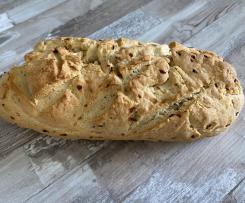 Schnelles Zwiebelbrot ohne Hefe