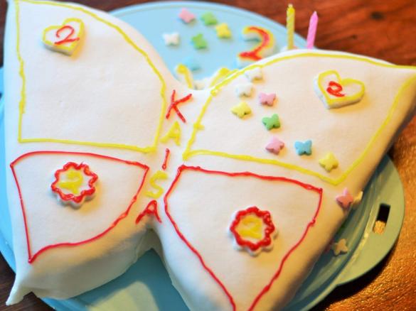 Fondant-Schmetterlingstorte