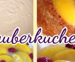 Zauberkuchen mit und ohne Obst Variation von Käsedrehkuchen