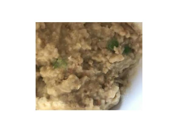 Porridge herzhaft (Tomaten-Erbsen-Porridge)