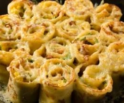 Italienische Pfannkuchenröllchen