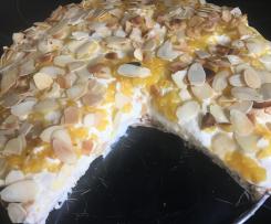 Cantuccini-Mascarpone-Pfirsich-Kuchen ohne Backen