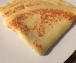 Crêpes mit Zucker und Zimt