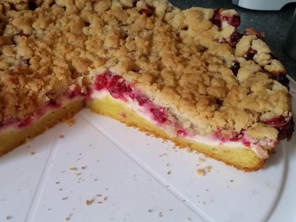 Johannisbeer Quark Streuselkuchen