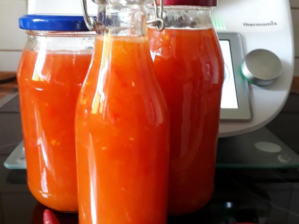 Süß-scharfe-Chili-sauce wie beim Thai