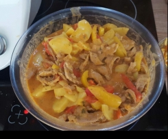 Gyros Geschnetzeltes mit Kartoffeln 