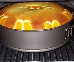 Käsekuchen ohne Boden mit Mandarinen