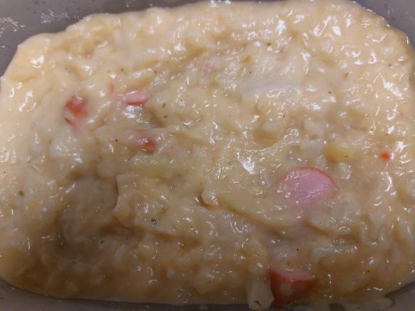 Spitzkohl-Kartoffeln untereinander