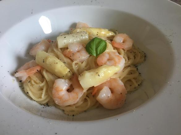 Spargel-Garnelen Sauce/Soße zu Pasta