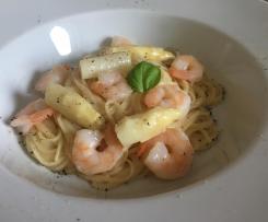 Spargel-Garnelen Sauce/Soße zu Pasta
