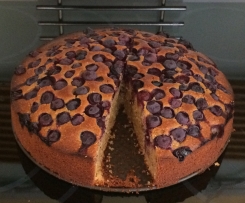 Variation von Apfel-Nuss-Vollkornkuchen