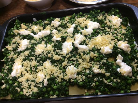 Spinatlasagne für viele