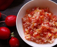 Paprika-Radieschen-Rohkost