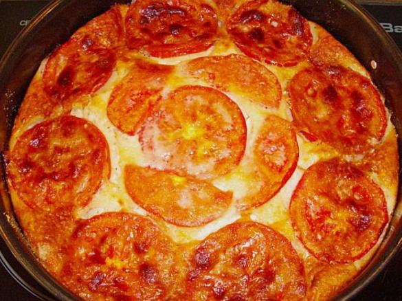 Schafskäse-Kuchen / Quiche mit Tomaten