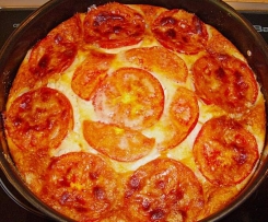 Schafskäse-Kuchen / Quiche mit Tomaten