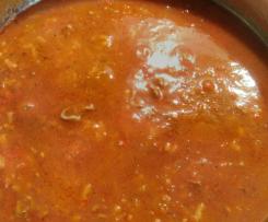 Tomaten/Paprika - Suppe