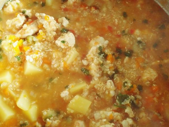 Hühnchen Ingwer Quinoa Eintopf