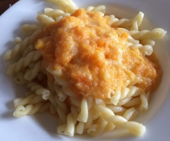 Kürbisgemüse zu Pasta