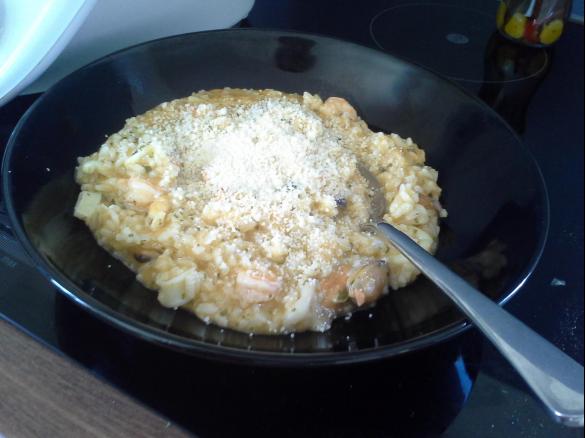 Meeresfrüchte-Risotto für eine Person