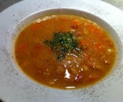 Kohlsuppe mit Kassler